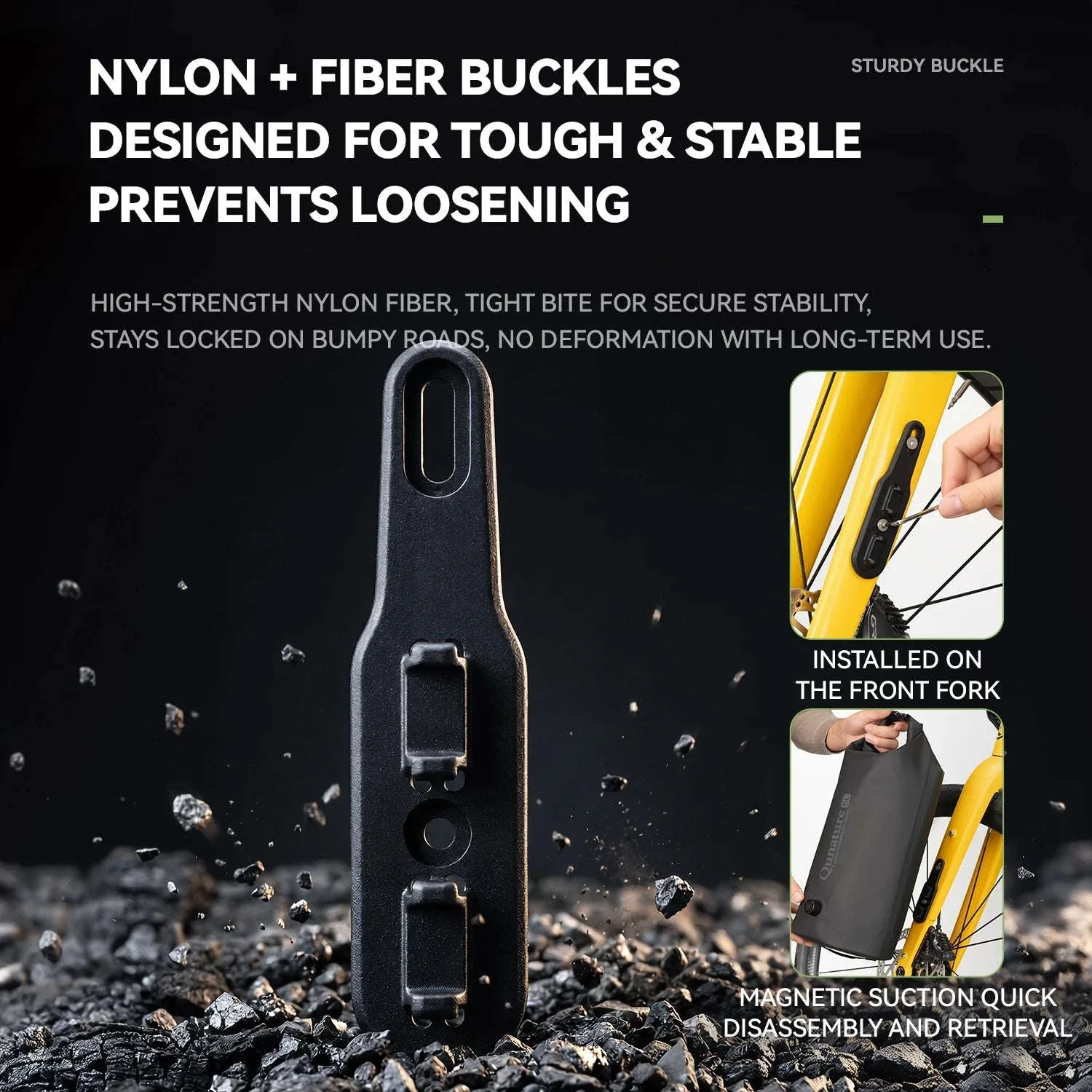 6L Waterproof Bikepacking Fork Bag with Magnetic Mount - Image 5