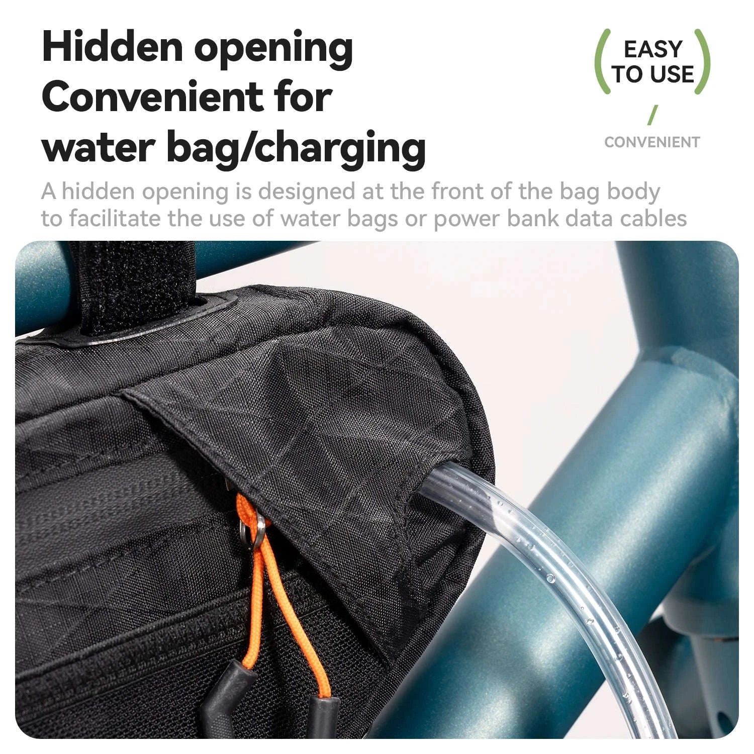 Waterproof Bike Frame Bag Large Capacity Cycling Storage Pack - Image 4