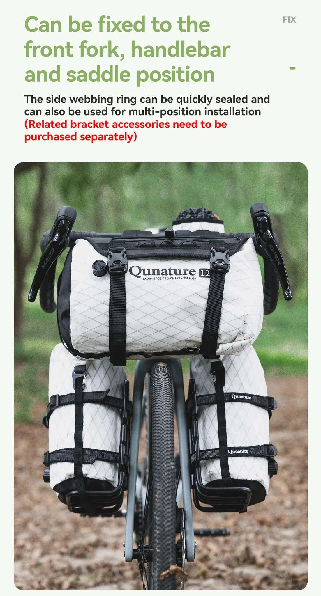 Waterproof Bikepacking Saddle Bag 6L/12L Rack Storage for Cycling - Image 11