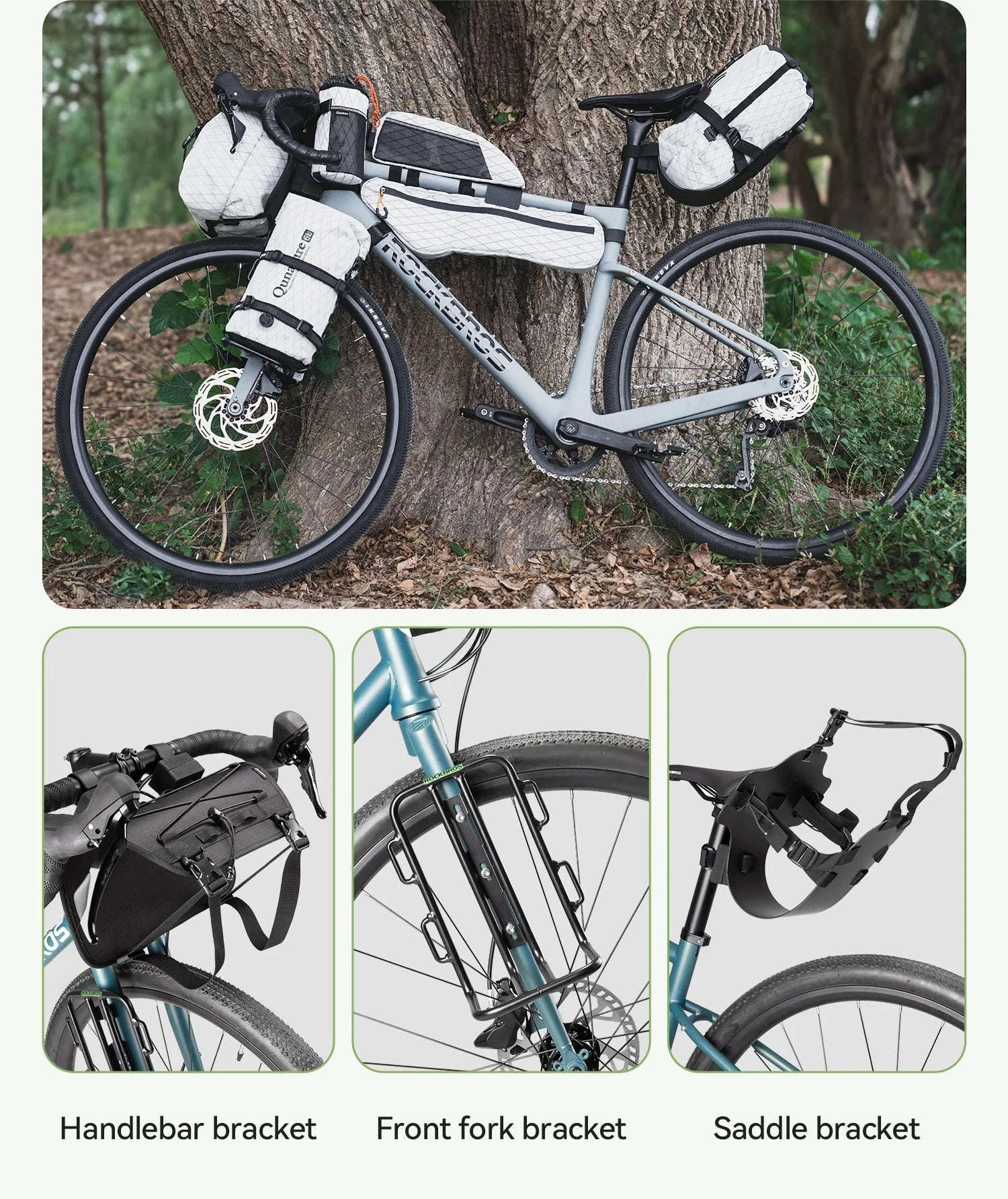 Waterproof Bikepacking Saddle Bag 6L/12L Rack Storage for Cycling - Image 12