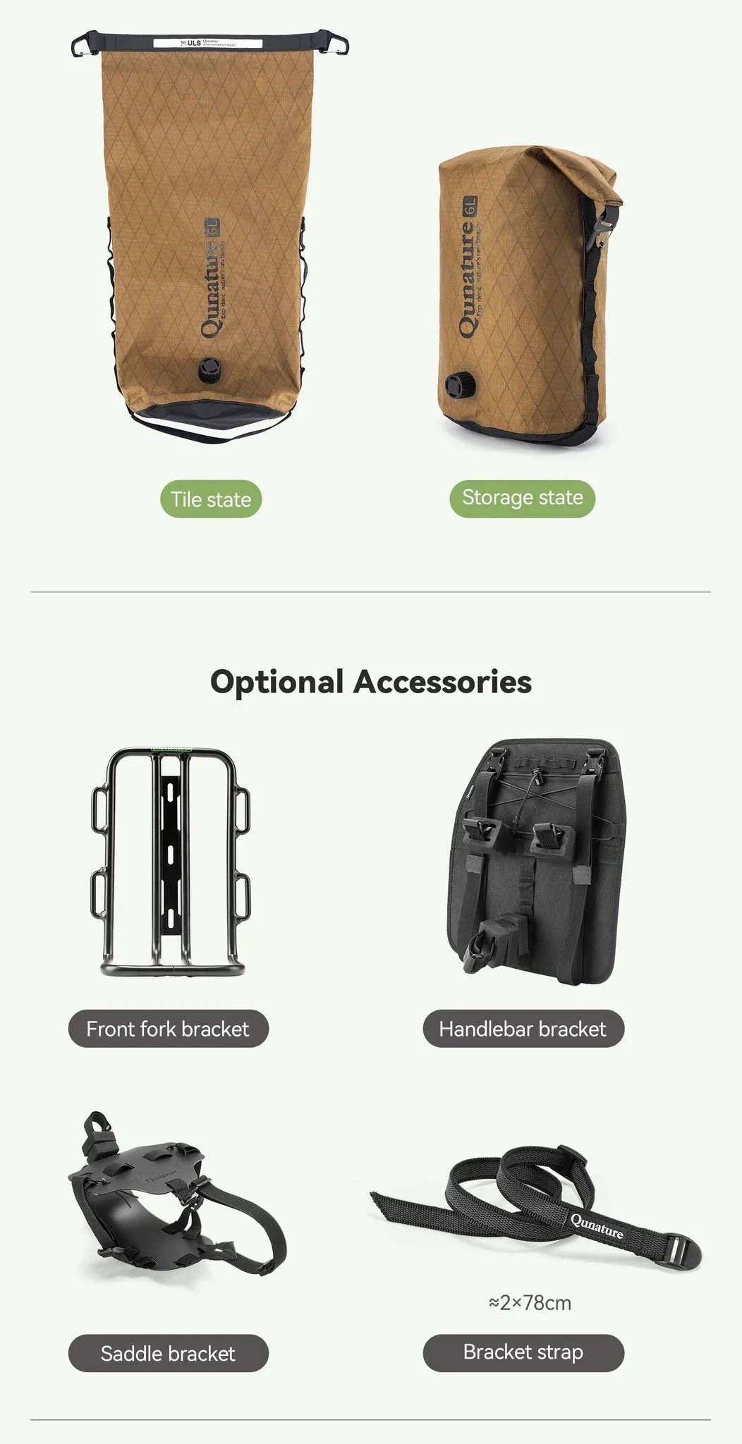 Waterproof Bikepacking Saddle Bag 6L/12L Rack Storage for Cycling - Image 21
