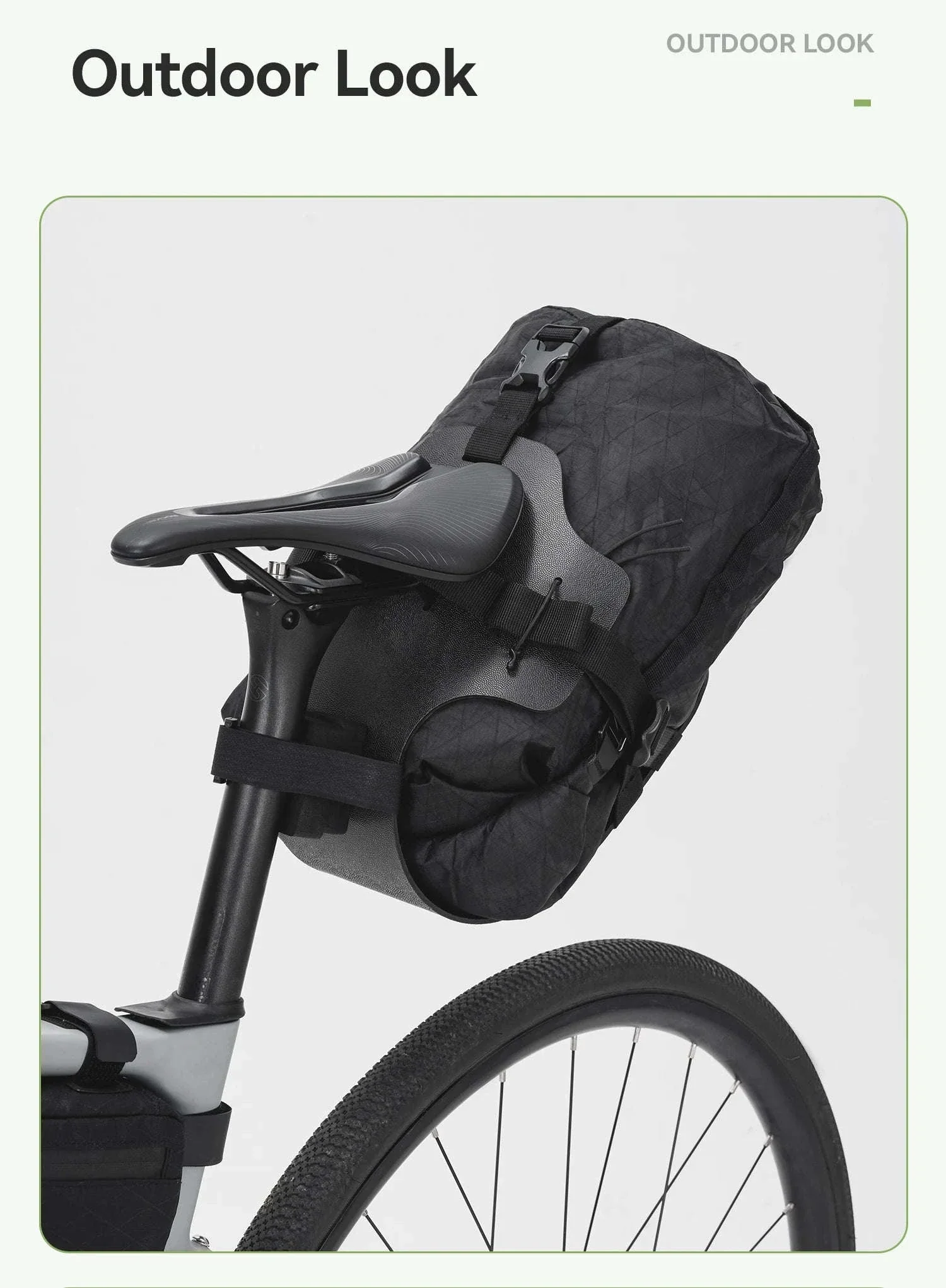 Waterproof Bikepacking Saddle Bag 6L/12L Rack Storage for Cycling - Image 22