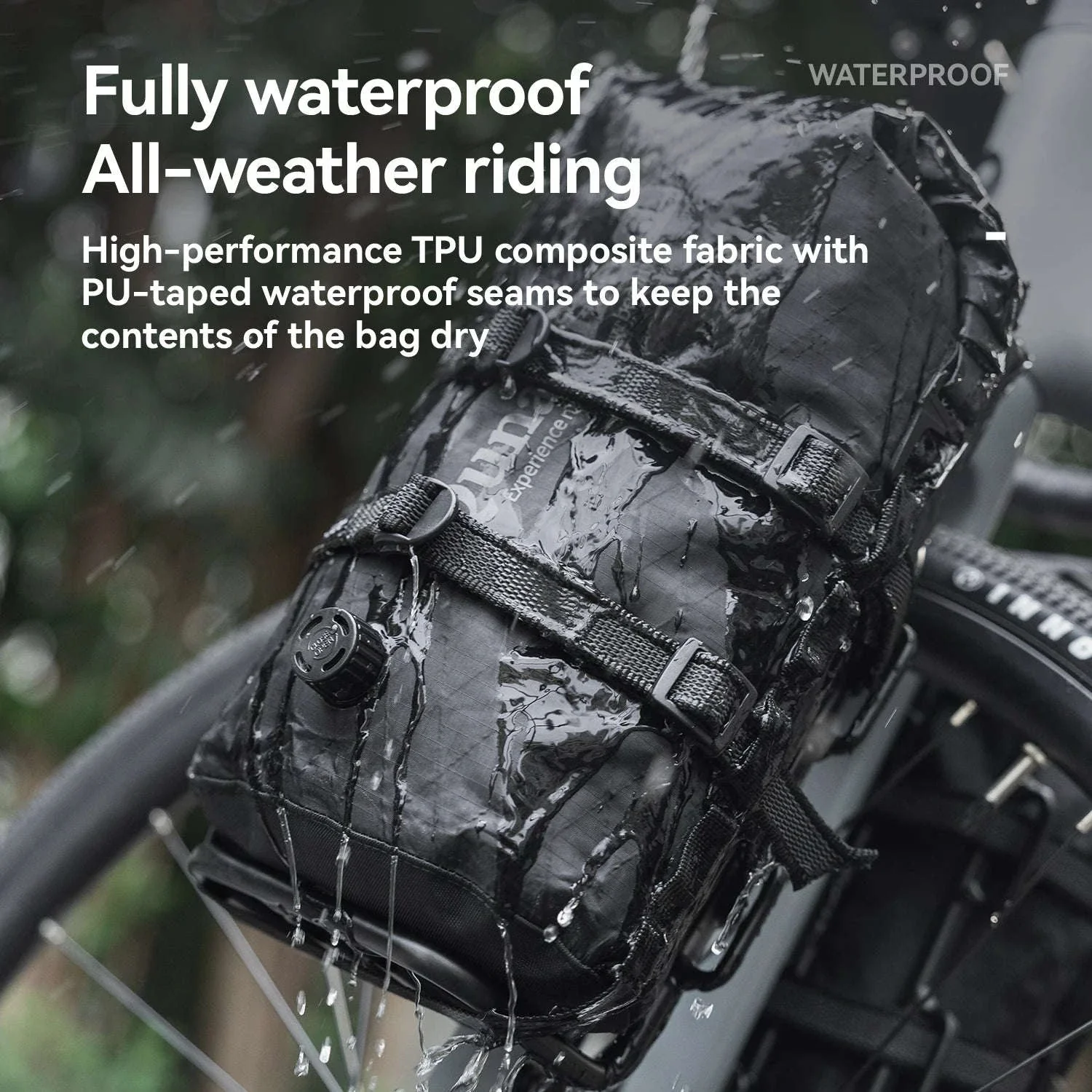 Waterproof Bikepacking Saddle Bag 6L/12L Rack Storage for Cycling - Image 4