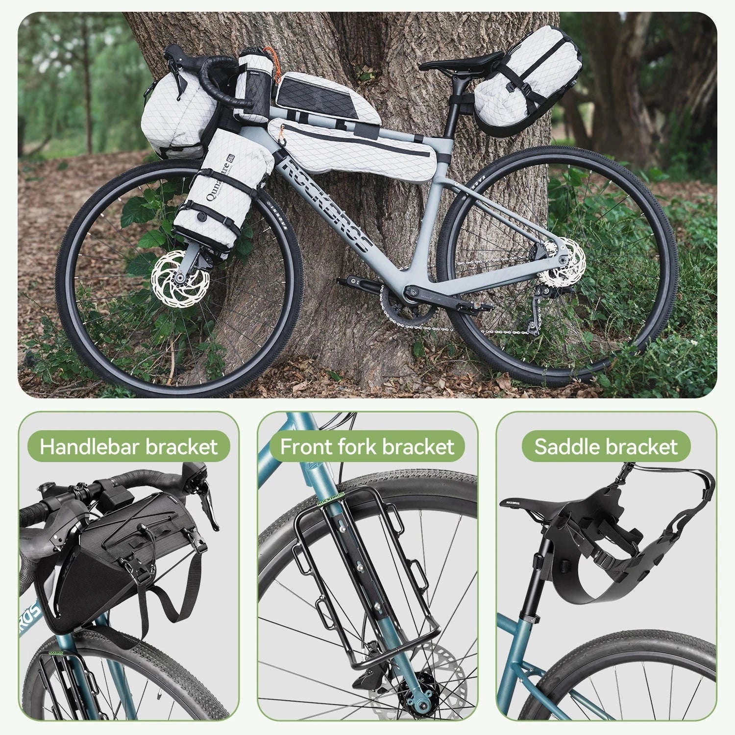 Waterproof Bikepacking Saddle Bag 6L/12L Rack Storage for Cycling - Image 6