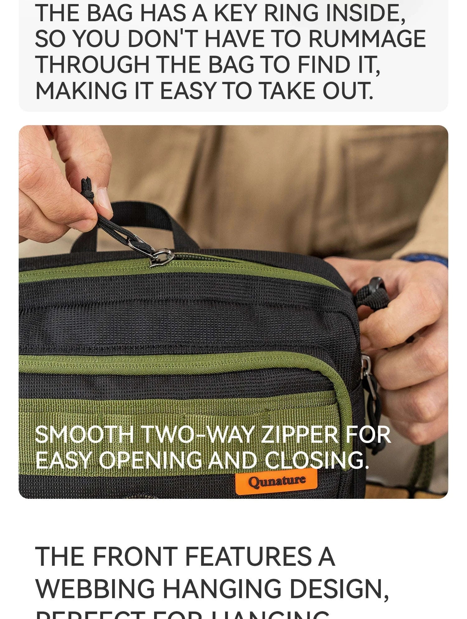 Water-Resistant Crossbody Hiking Bag with Sling Strap Storage - Image 15
