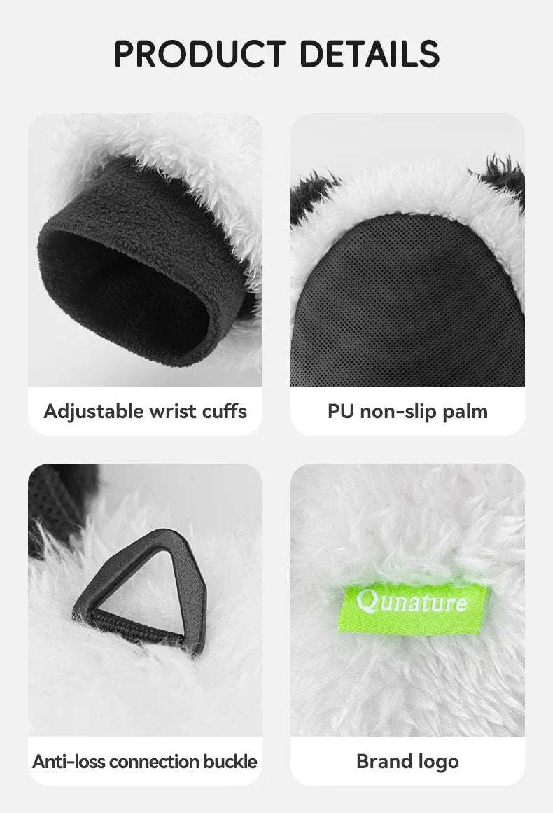 Panda Ski Gloves for Kids & Parents – Warm Winter Grip Gloves - Image 15