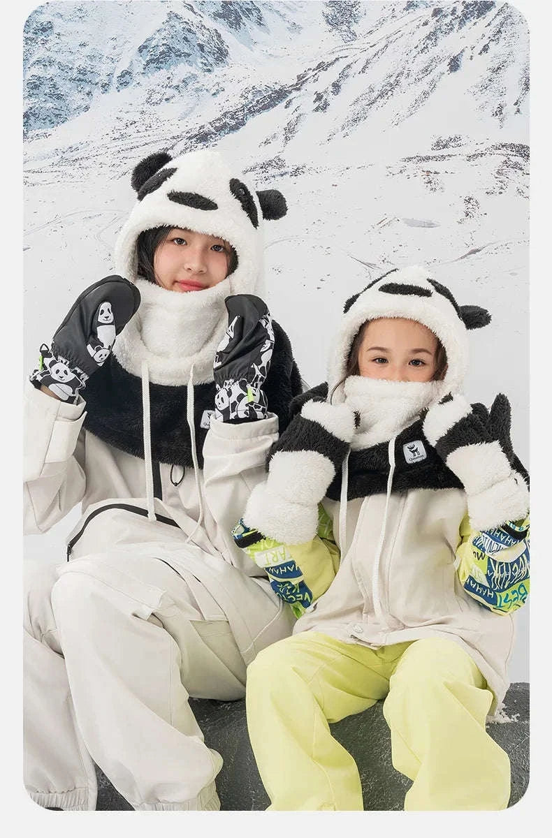 Panda Ski Gloves for Kids & Parents – Warm Winter Grip Gloves - Image 16