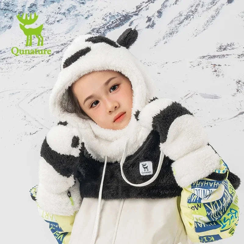 Panda Ski Gloves for Kids & Parents – Warm Winter Grip Gloves - Image 2
