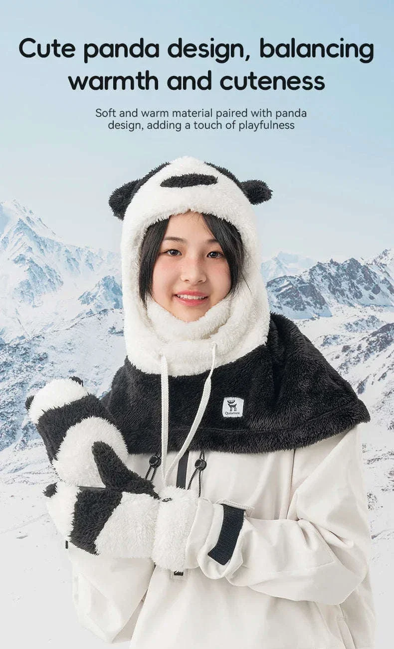 Panda Ski Gloves for Kids & Parents – Warm Winter Grip Gloves - Image 9