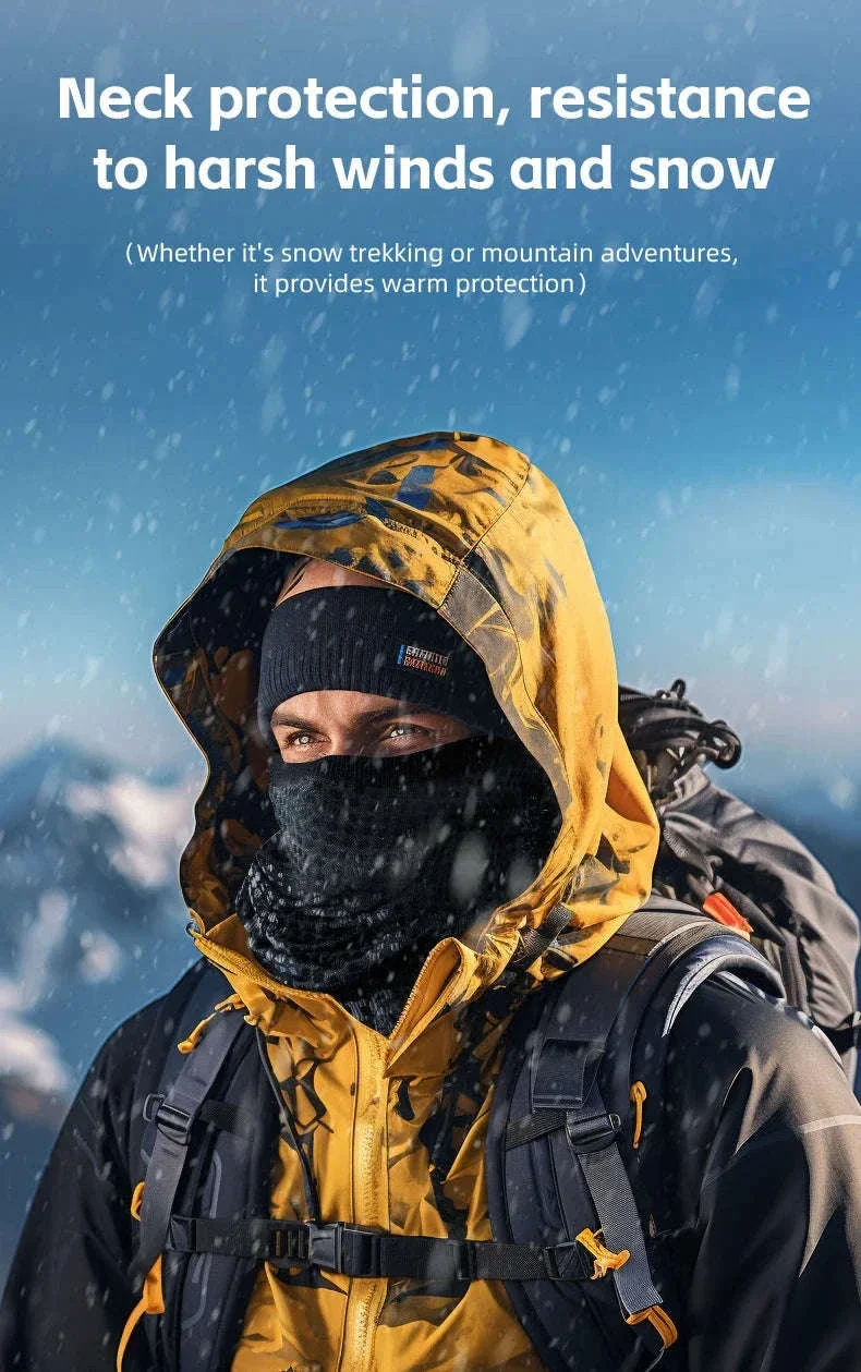 Thermal Ski Face Mask Neck Gaiter for Winter Sports & Outdoor Use - Image 9