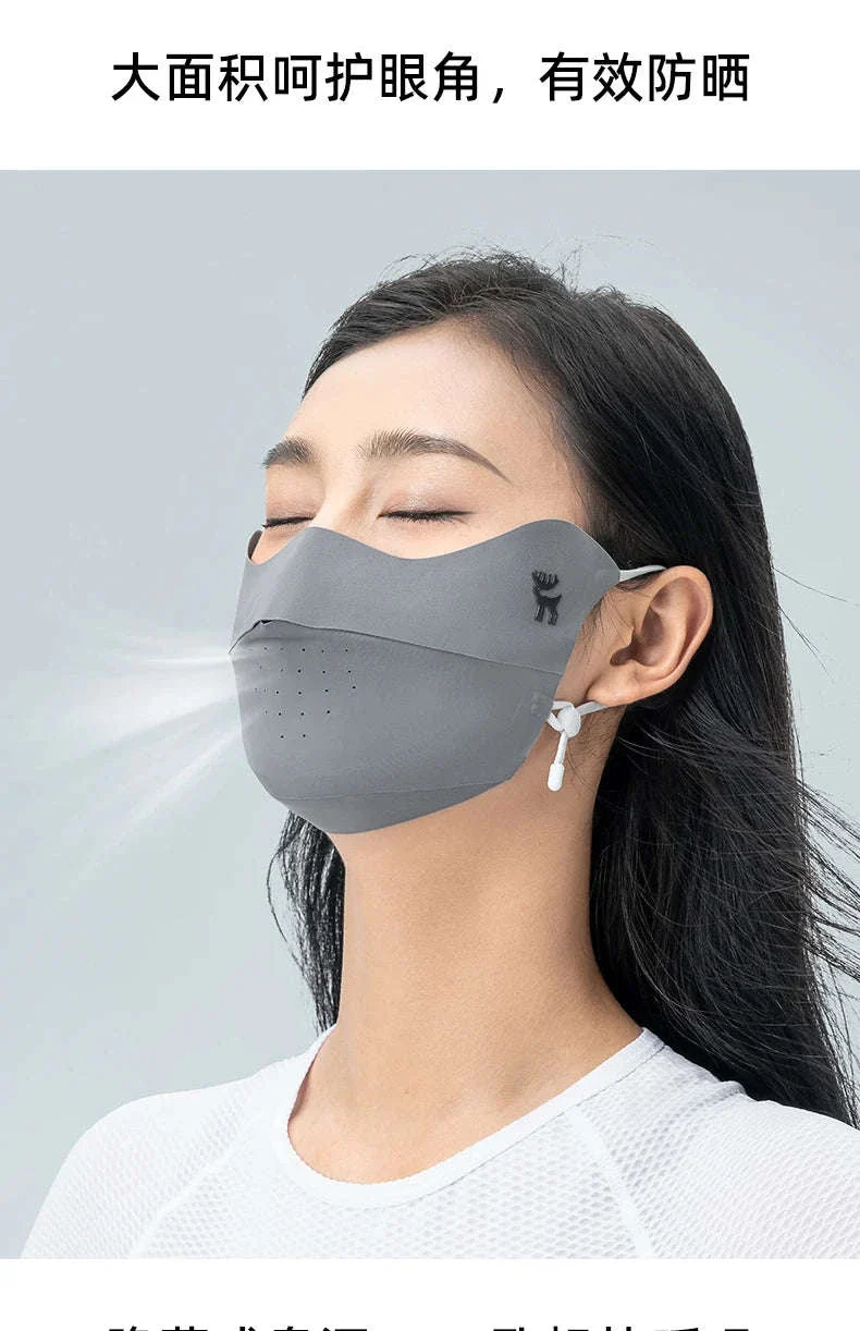 Ice Silk UV Protection Face Mask for Summer Outdoor Sport - Image 13