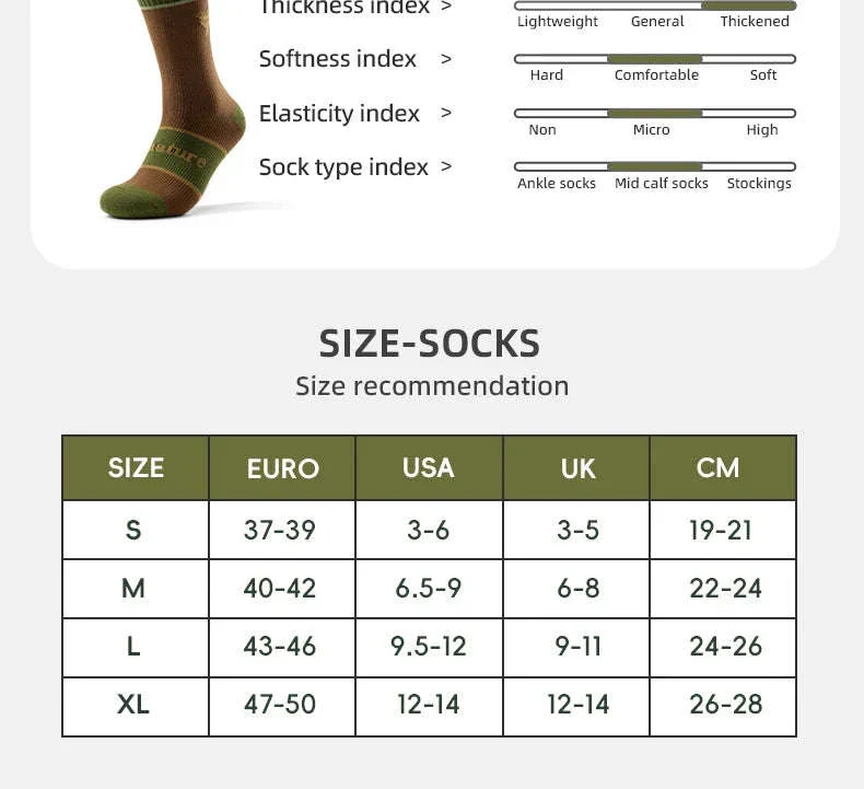 Waterproof Knee-High Hiking Socks for Outdoor, Snow, and Cycling - Image 11