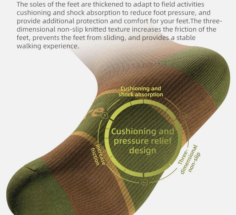 Waterproof Knee-High Hiking Socks for Outdoor, Snow, and Cycling - Image 18