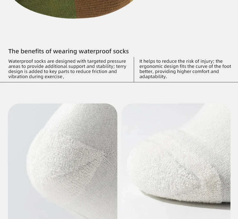 Waterproof Knee-High Hiking Socks for Outdoor, Snow, and Cycling - Image 19
