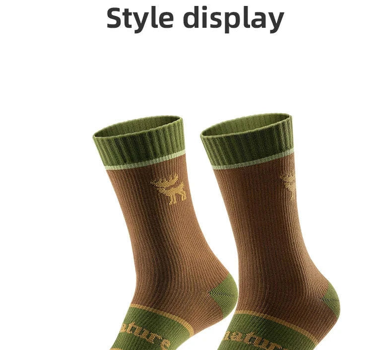 Waterproof Knee-High Hiking Socks for Outdoor, Snow, and Cycling - Image 25