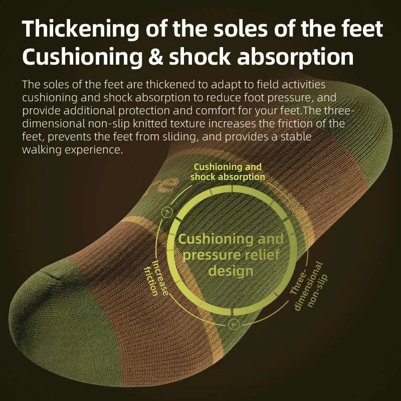 Waterproof Knee-High Hiking Socks for Outdoor, Snow, and Cycling - Image 4