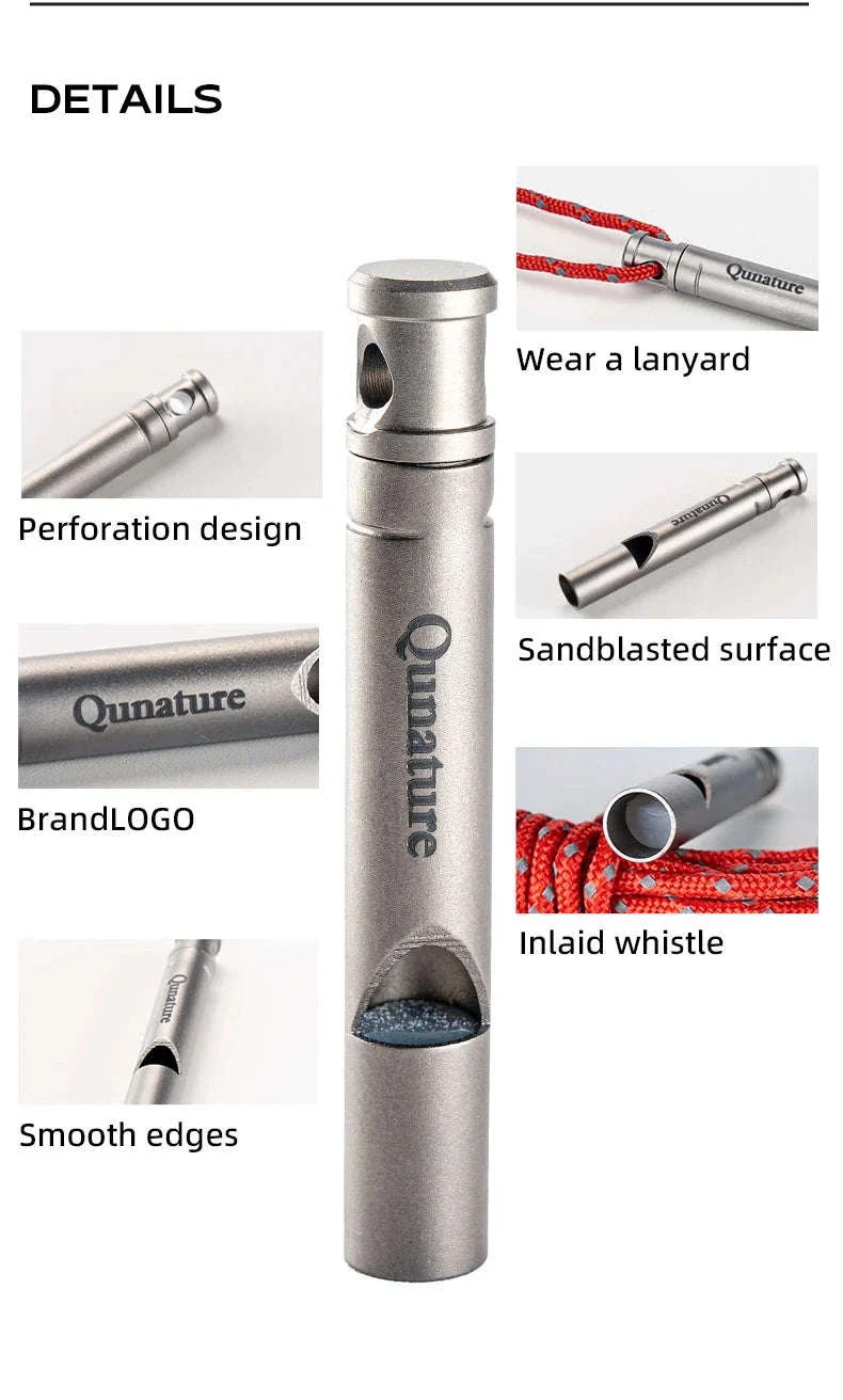 Emergency Aluminum Safety Whistle for Hiking, Camping & Outdoor Use - Image 13