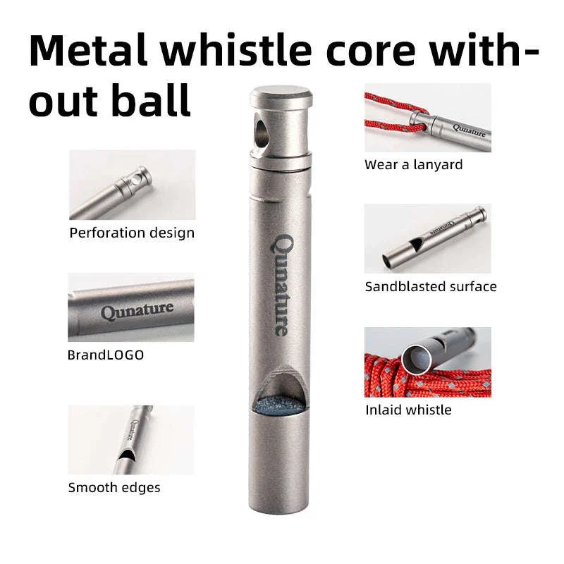 Emergency Aluminum Safety Whistle for Hiking, Camping & Outdoor Use - Image 4