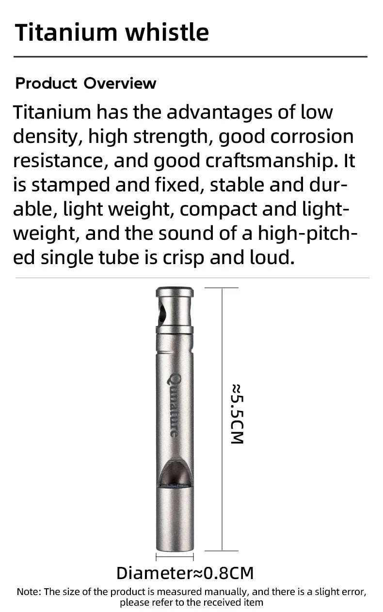 Emergency Aluminum Safety Whistle for Hiking, Camping & Outdoor Use - Image 7