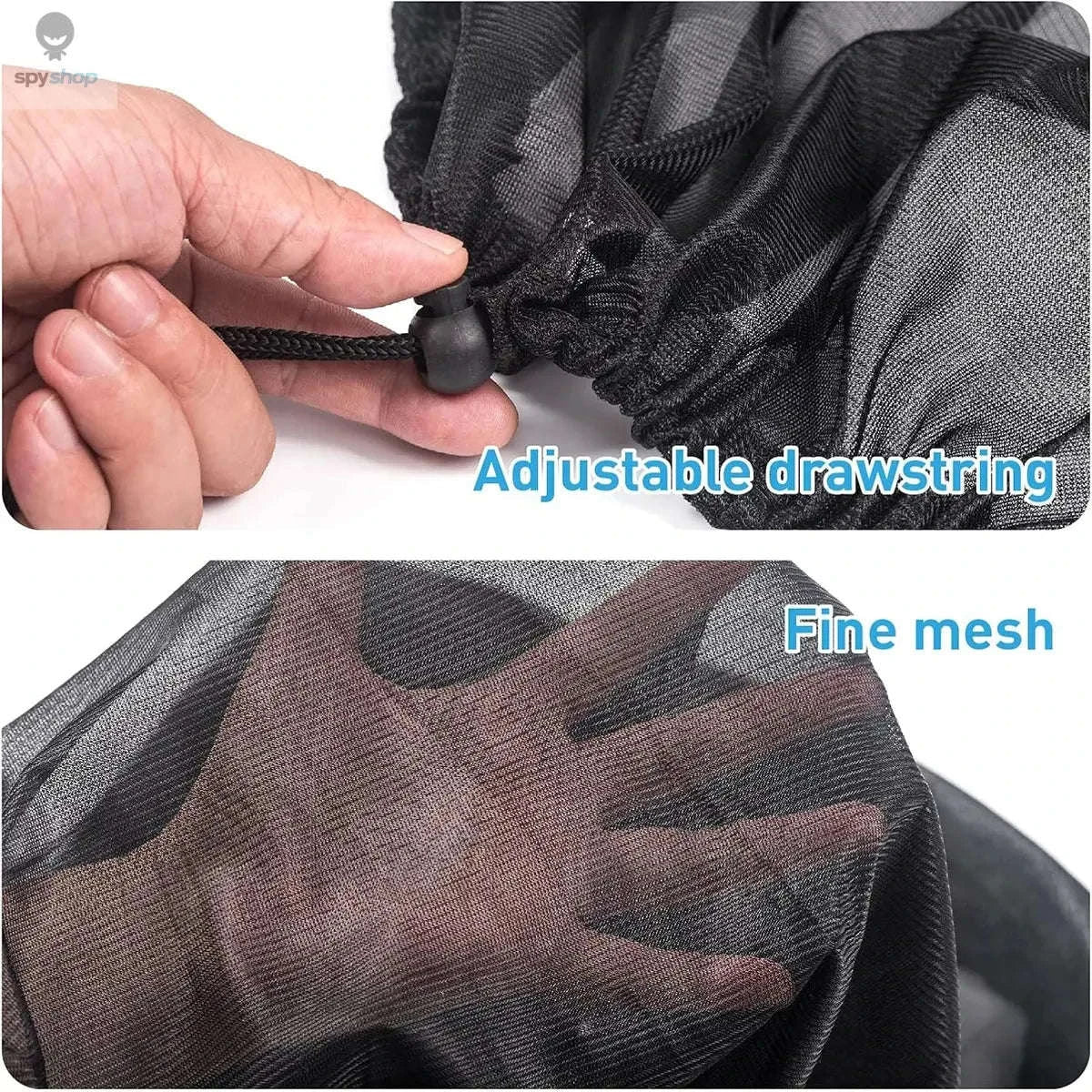 Rain Barrel Cover Mesh with Drawstring Protection - Image 3