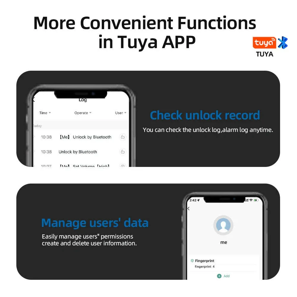 RAYKUBE M5 Tuya BLE Smart Fingerprint Door Lock - Image 12