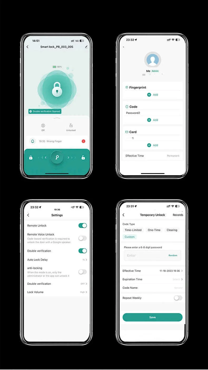 RAYKUBE M5 Tuya BLE Smart Fingerprint Door Lock - Image 13