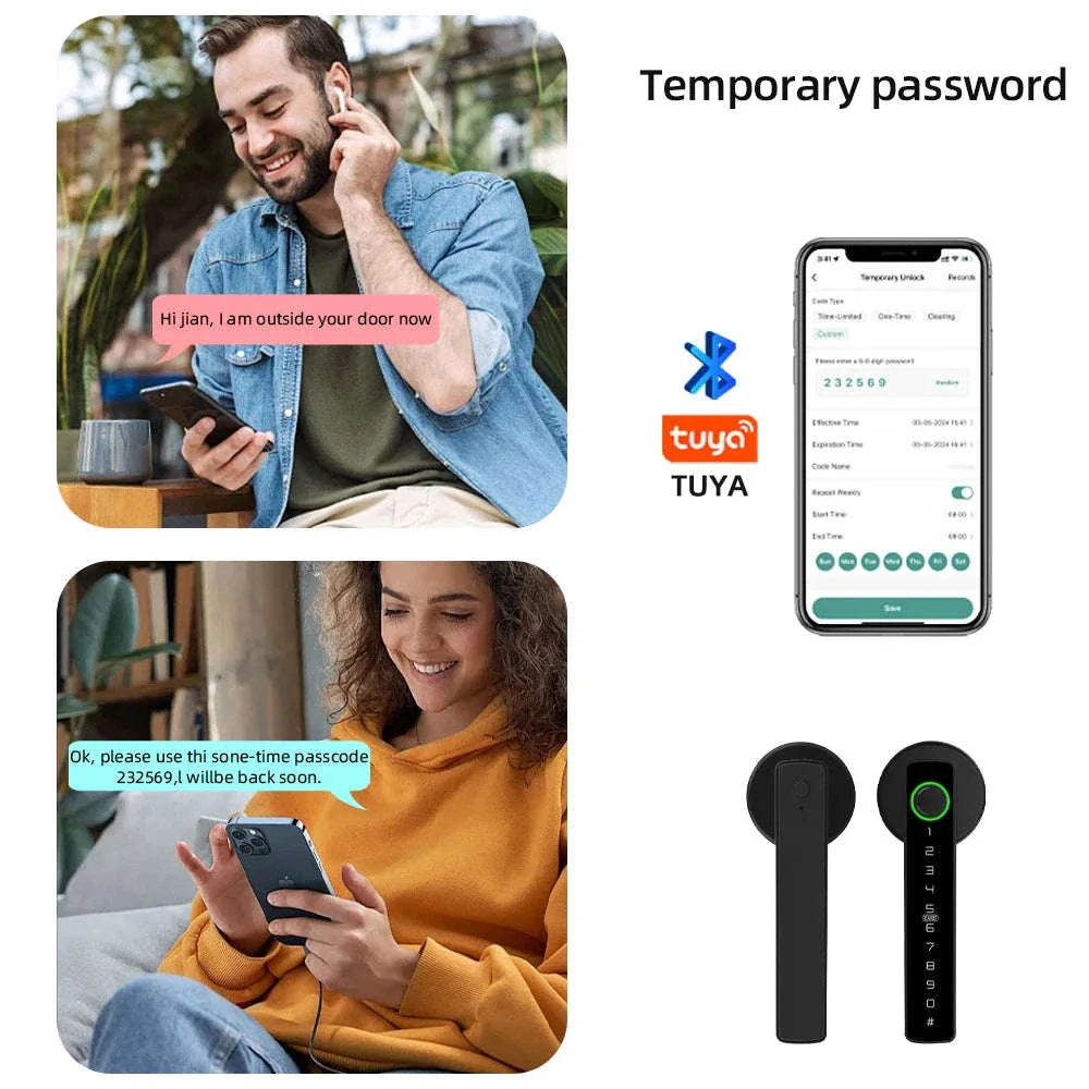 RAYKUBE M5 Tuya BLE Smart Fingerprint Door Lock - Image 14