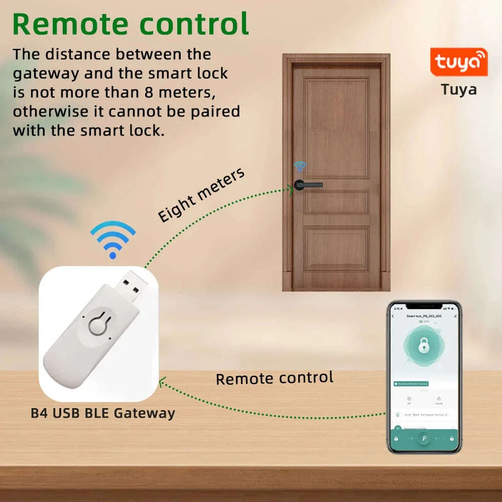 RAYKUBE M5 Tuya BLE Smart Fingerprint Door Lock - Image 16