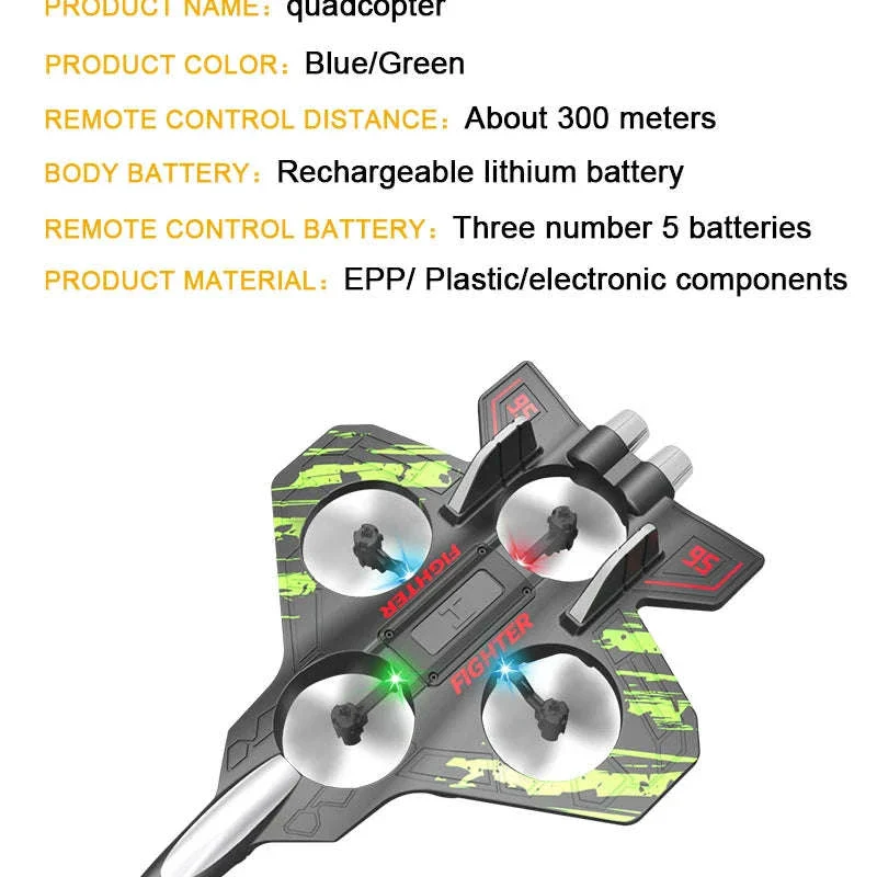 Remote Control Foam Jet Plane with LEDs and 4-Channel Control - Image 25