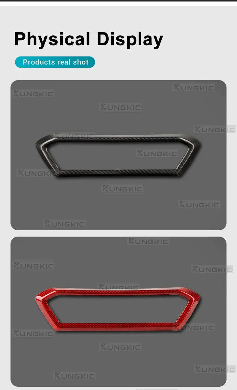 Real Hard Carbon Fiber Center Console Air Outlet Trim for Cupra Leon - Image 14