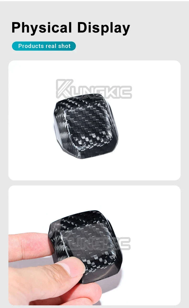 Real Hard Carbon Fiber Gear Shift Knob Trim for Seat/Cupra - Image 12