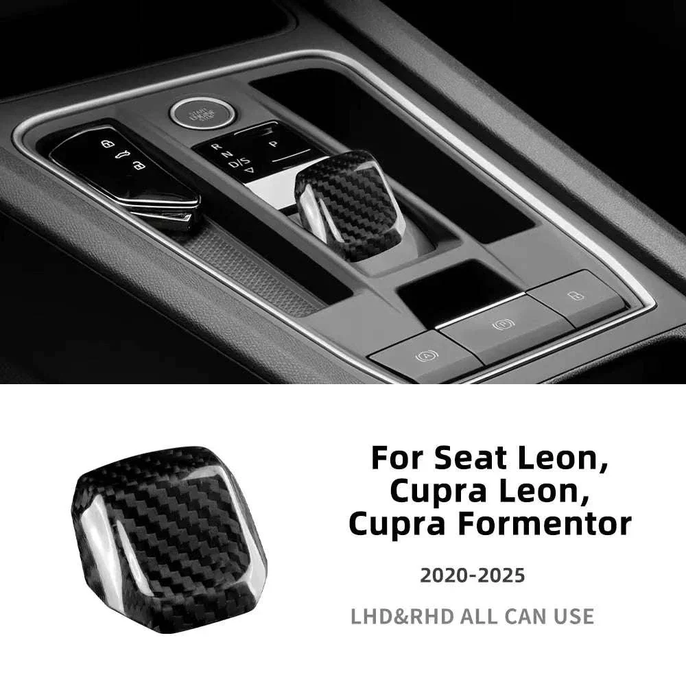Real Hard Carbon Fiber Gear Shift Knob Trim for Seat/Cupra - Image 15