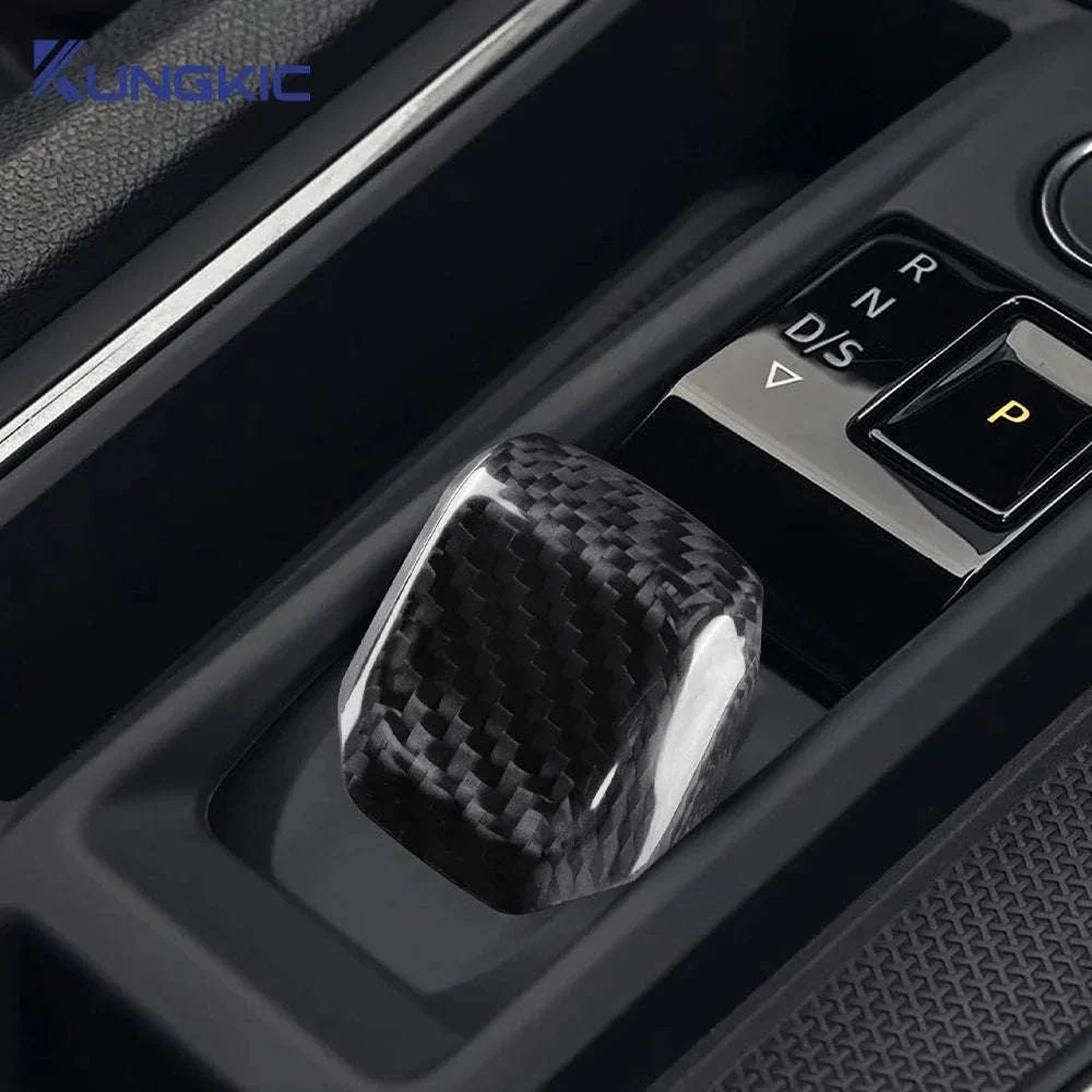 Real Hard Carbon Fiber Gear Shift Knob Trim for Seat/Cupra - Image 3