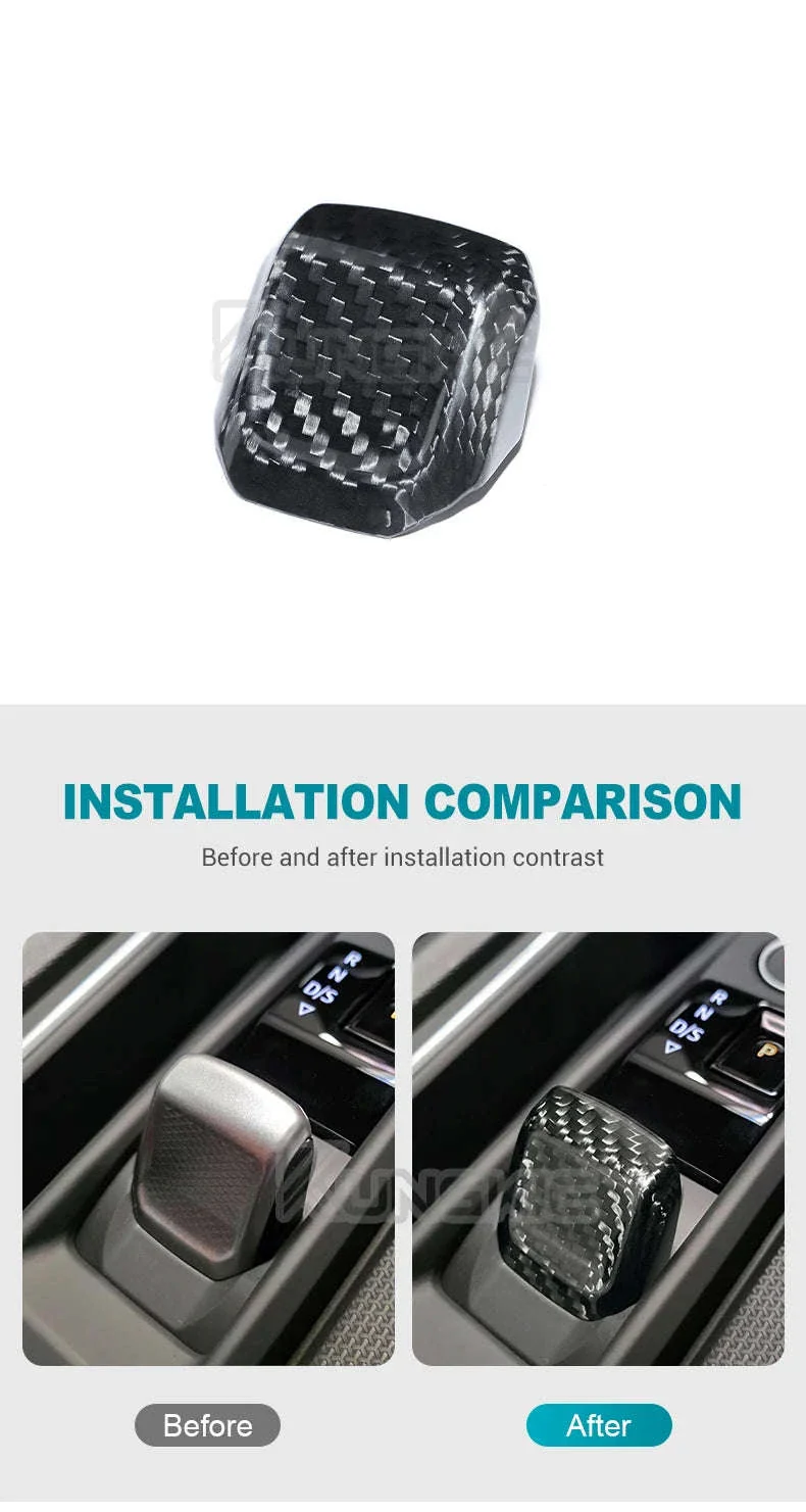Real Hard Carbon Fiber Gear Shift Knob Trim for Seat/Cupra - Image 8