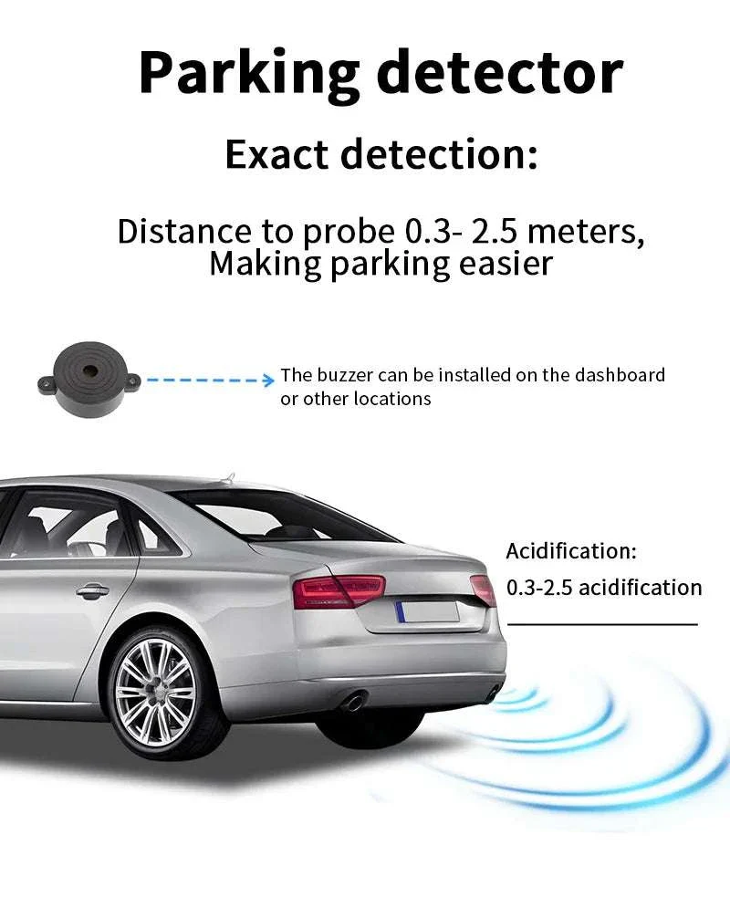Rearview Mirror Parking Sensor System with 4 Radar Probes - Image 18