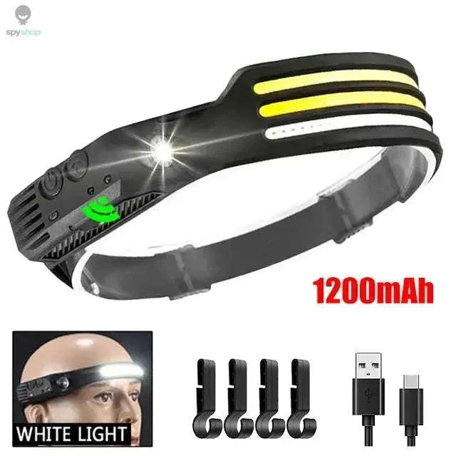 Rechargeable COB LED Headlamp with Motion Sensor - Image 14
