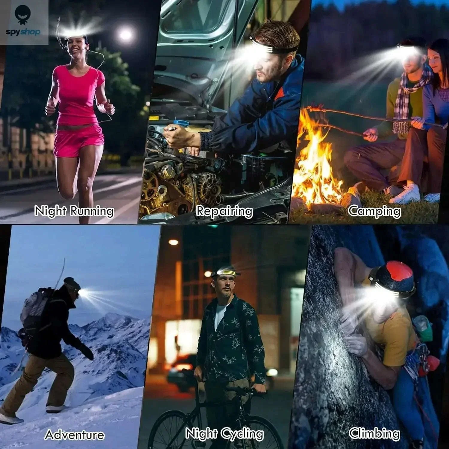 Rechargeable COB LED Headlamp with Motion Sensor - Image 5