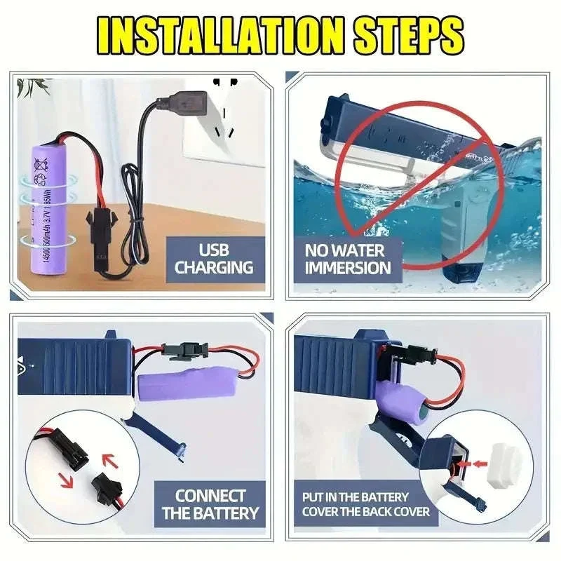 Rechargeable Electric Burst Water Gun for Kids - Image 5