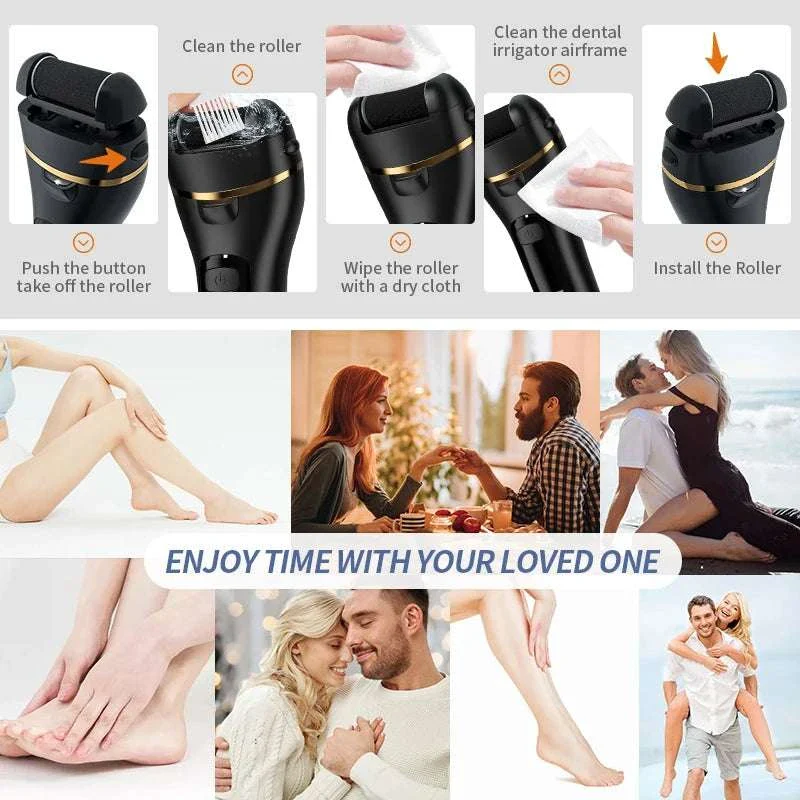 Rechargeable Electric Foot Grinder with Adjustable Speeds Callus Remover - Image 3