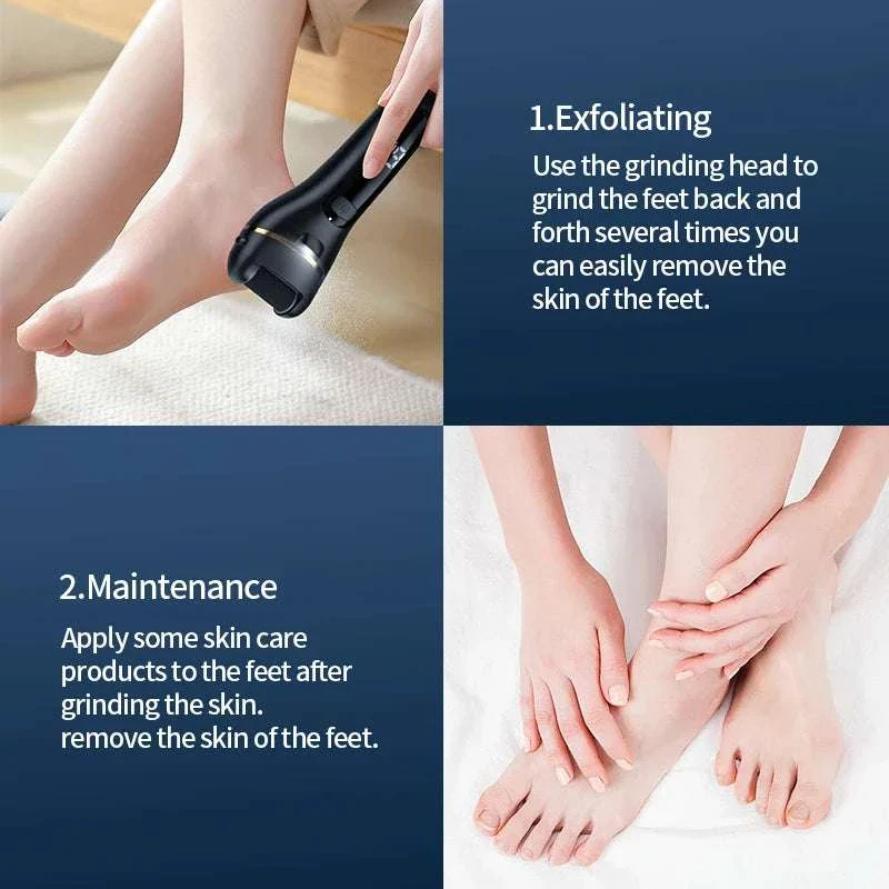 Rechargeable Electric Foot Grinder with Adjustable Speeds Callus Remover - Image 4