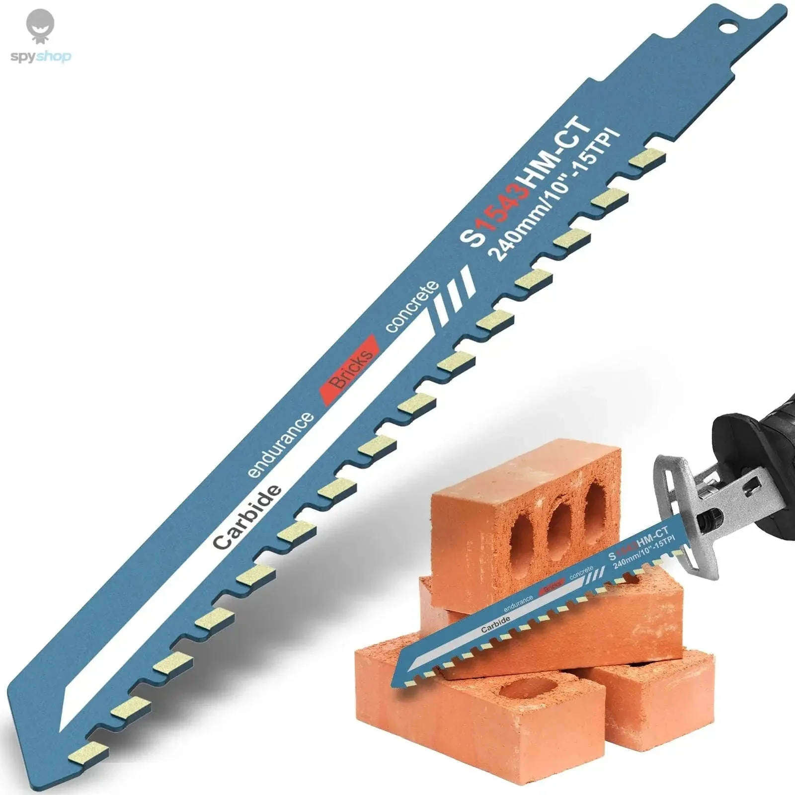 Reciprocating Saw Blade for Masonry and Demolition Cutting