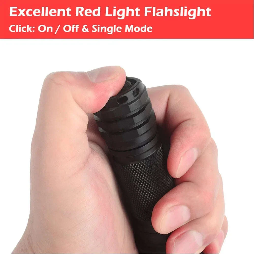 Red Light Tactical Flashlight for Hunting, Night Vision & Astronomy - Image 13