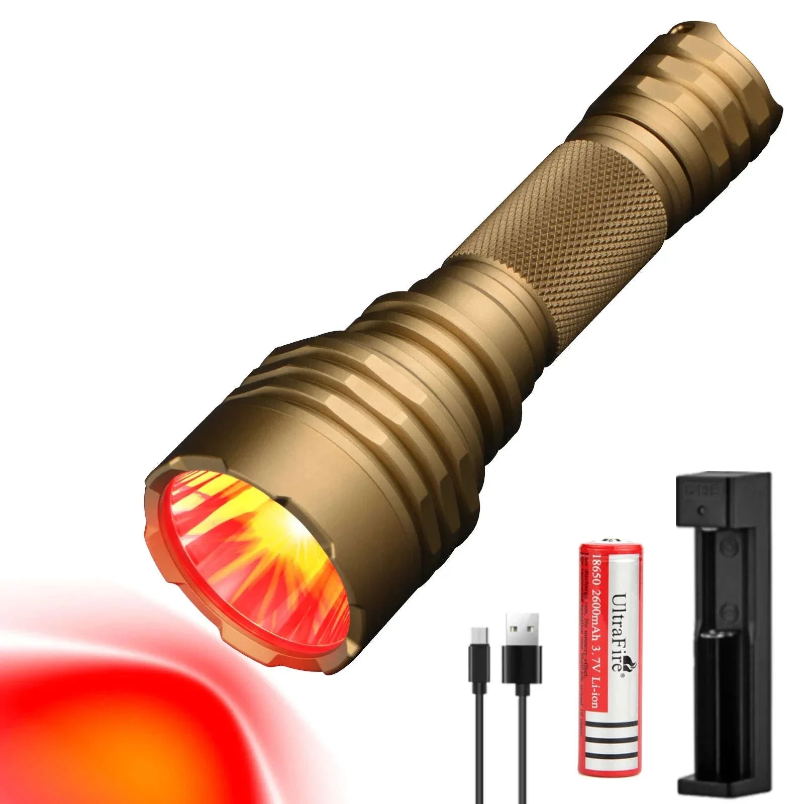 Red Light Tactical Flashlight for Hunting, Night Vision & Astronomy - Image 18