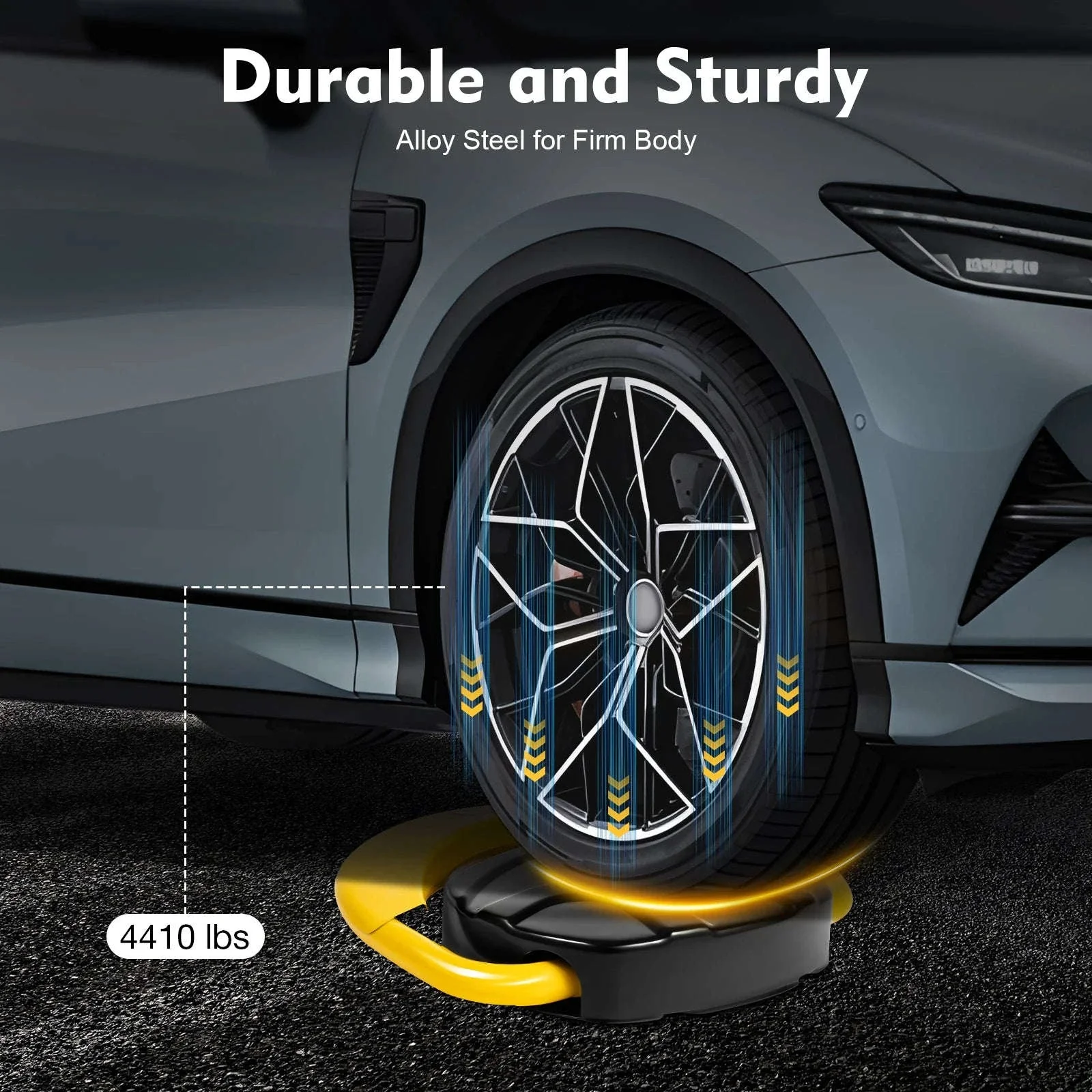 Remote Control Parking Lock Barrier with Alarm & 180° Foldable Arm - Image 3
