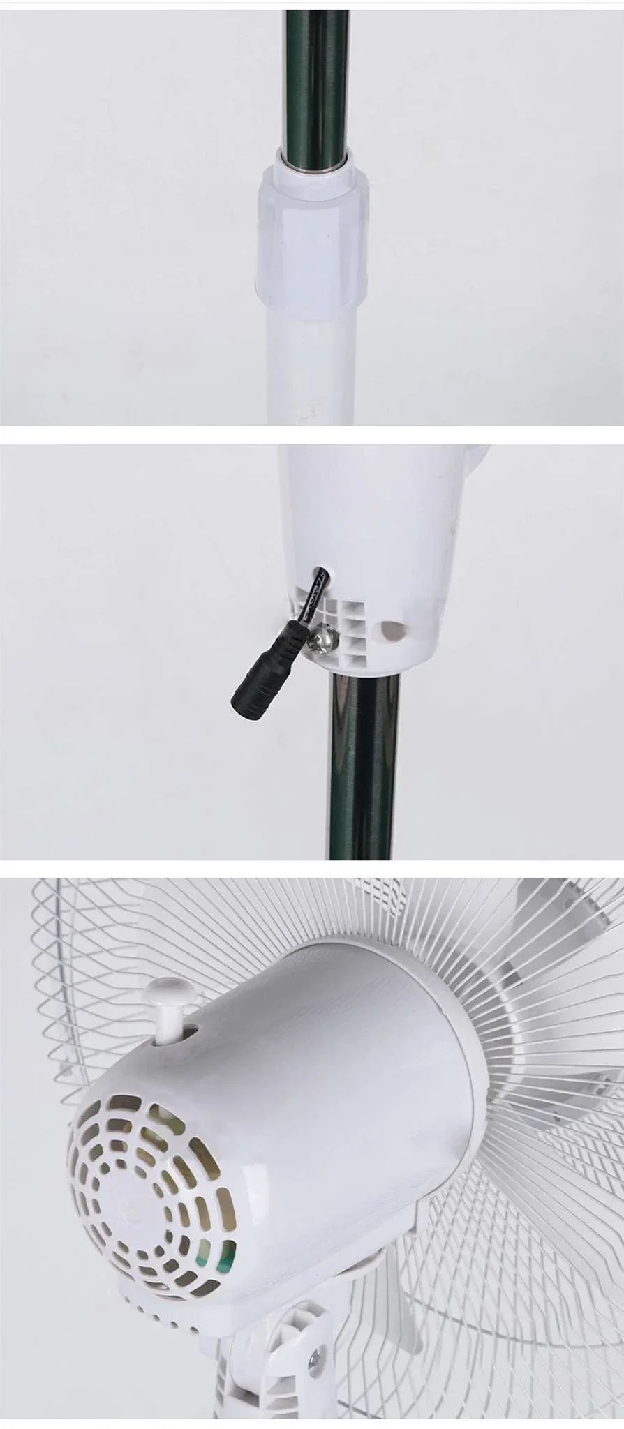 Solar Powered Floor Fan with Remote, 12H Runtime & LED Light - Image 18