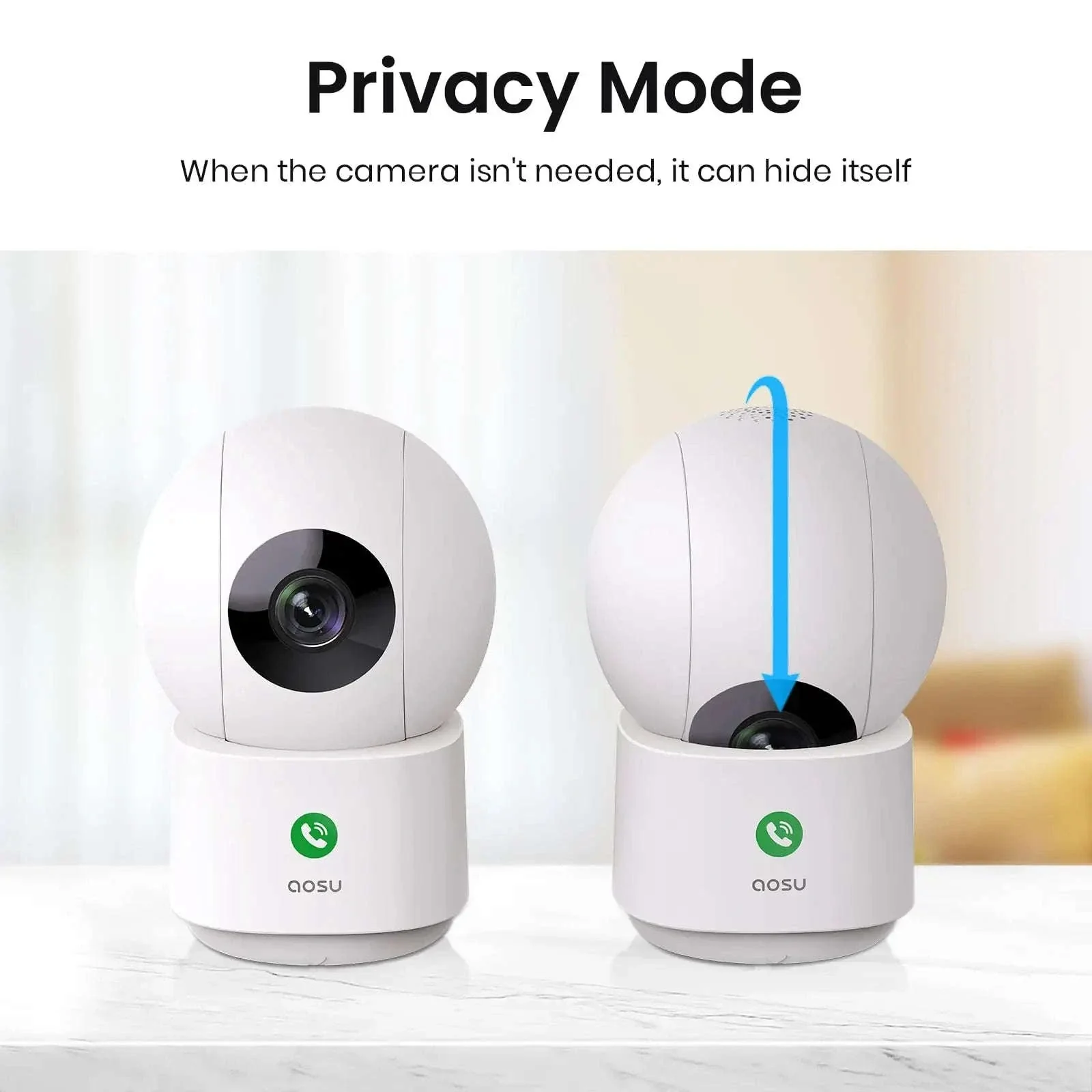 AOSU 3MP Indoor Baby Monitor Camera with 2-Way Audio - Image 4