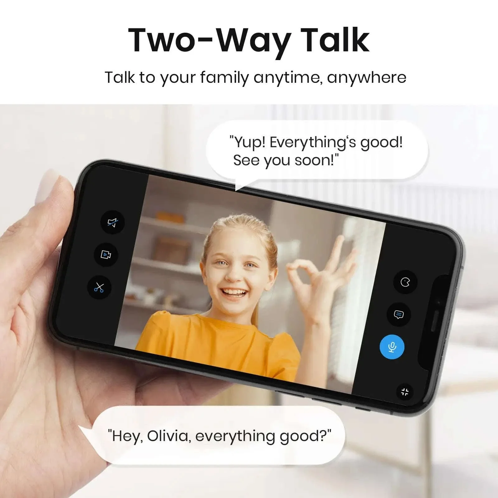 AOSU 3MP Indoor Baby Monitor Camera with 2-Way Audio - Image 8