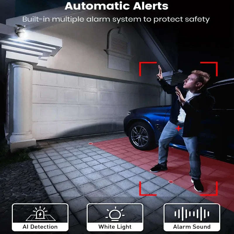 3MP Solar Wireless PTZ Security Camera with 5000mAh Battery - Image 5