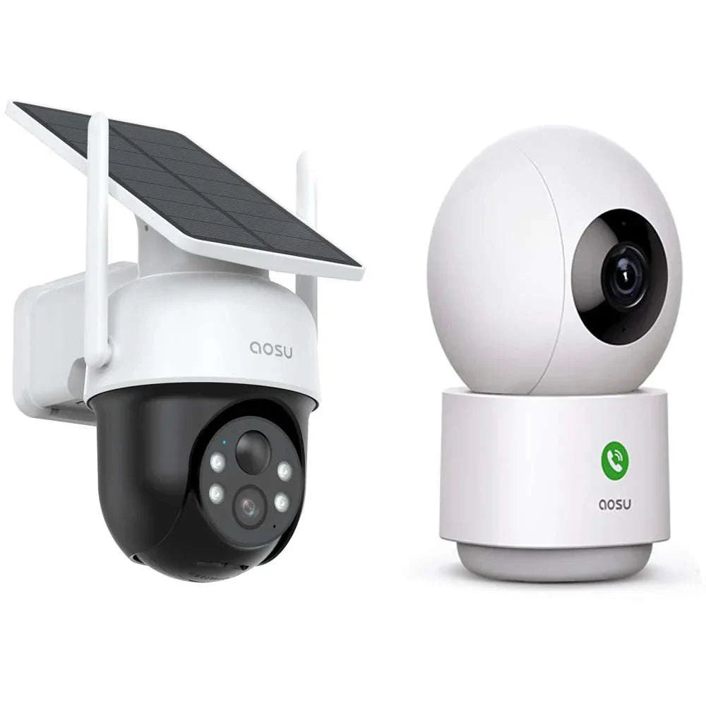 3MP Solar Security Camera and Baby Monitor with Two-Way Audio