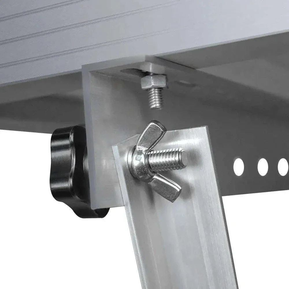 Adjustable Solar Panel Mount Brackets with Foldable Tilt Legs - Image 3
